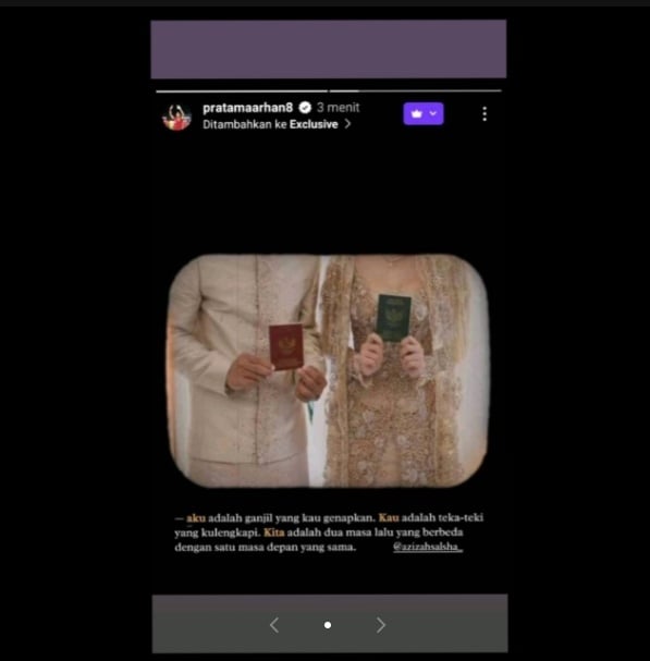 Pratama Arhan buat pesan manis untuk Azizah Salsha (TikTok)