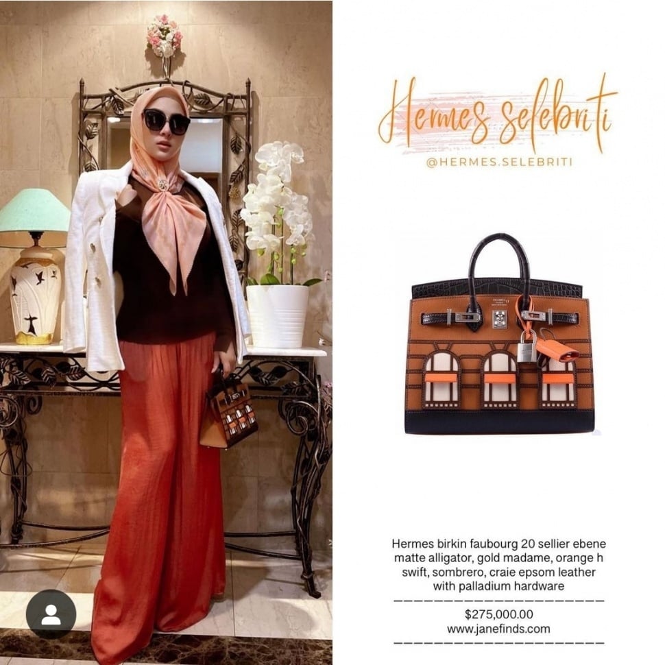 Koleksi Hermes Birkin Edisi Terbatas Milik Syahrini (Instagram/@hermes.selebriti)