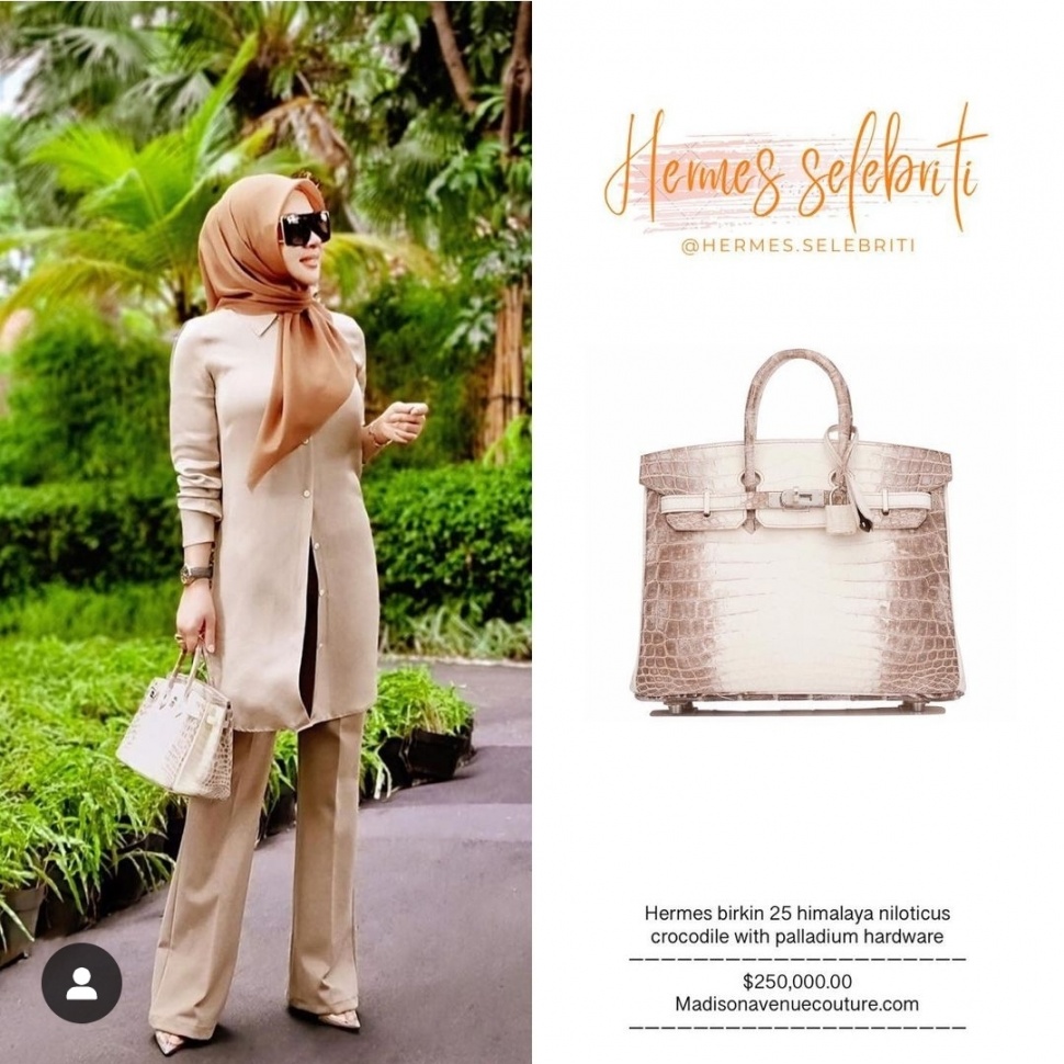 Koleksi Hermes Birkin Edisi Terbatas Milik Syahrini (Instagram/@hermes.selebriti)