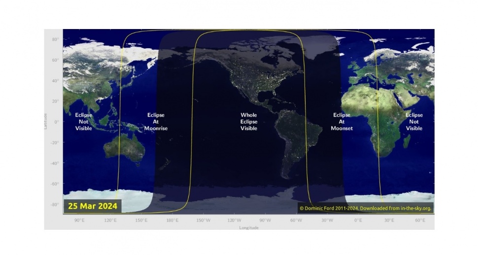 Gerhana Bulan Penumbra Maret 2024. [In The Sky]