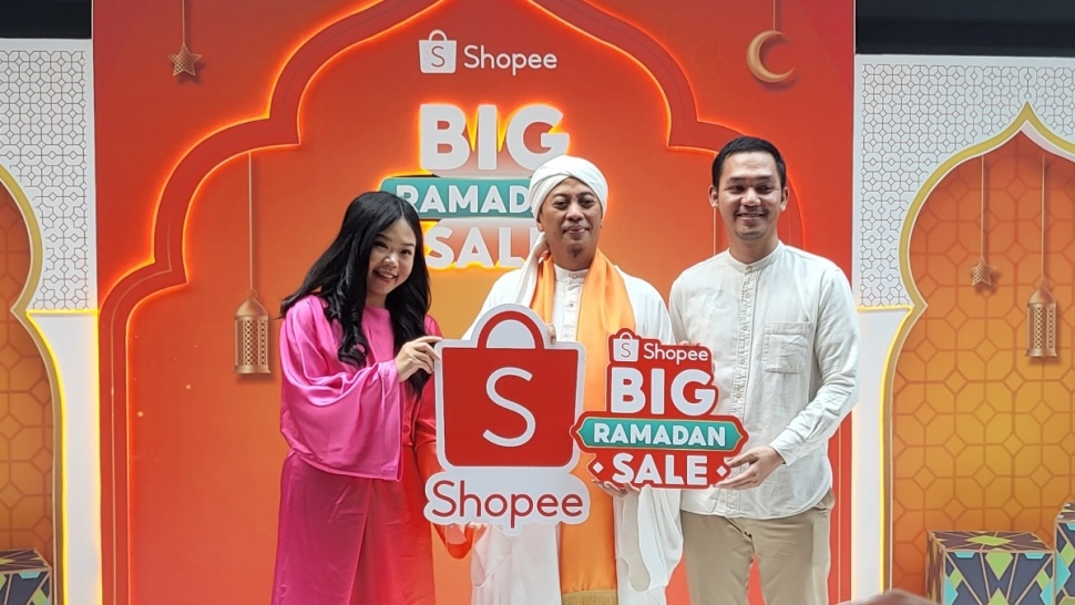 Peluncuran Shopee Big Ramadan Sale 2024 bersama Opick (Suara.com/Dinda Rachmawati)