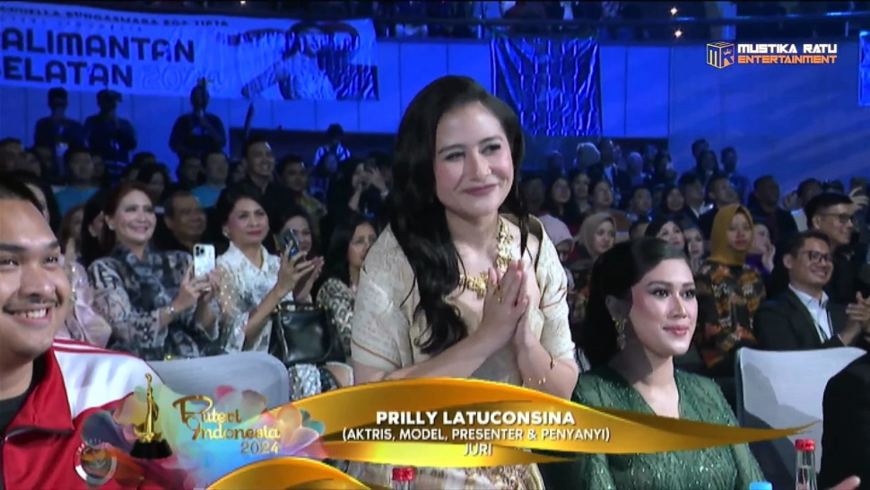 Prilly Latuconsina Jadi Juri Grand Final Puteri Indonesia 2024. (tangkap layar)