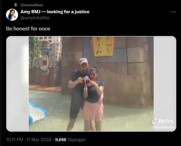 Amy BMJ ungkap foto mesra Aden Wong dan Tisya Erni (Twitter)