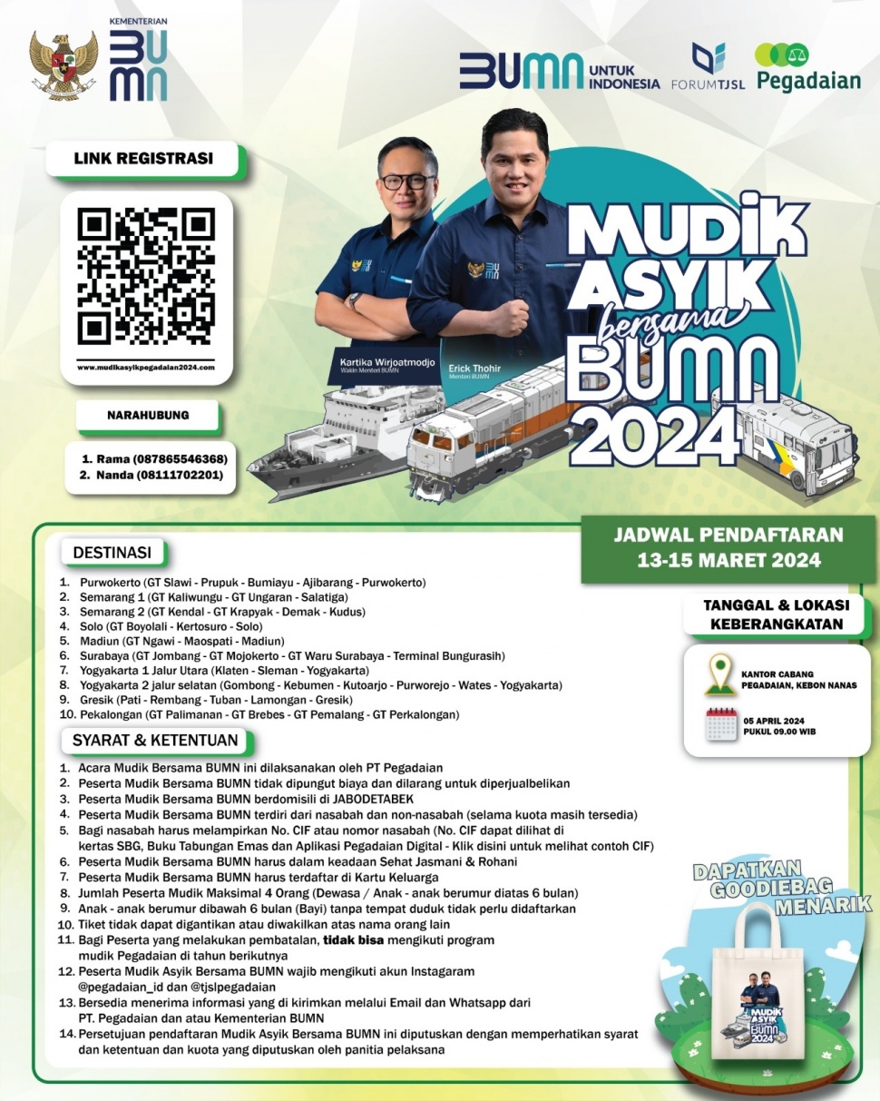 Mudik Asyik Bersama BUMN. (Dok: Pegadaian)