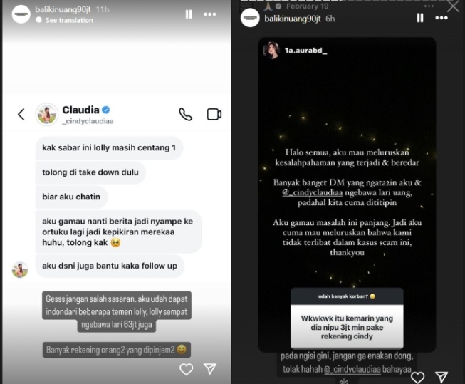 Lolly diduga terlibat kasus penipuan endorsement (Instagram)