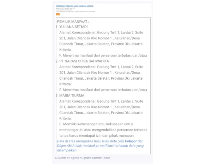 Najwa Shihab disebut terima saham Harvey Moeis (Media Online Porosjakarta.com)