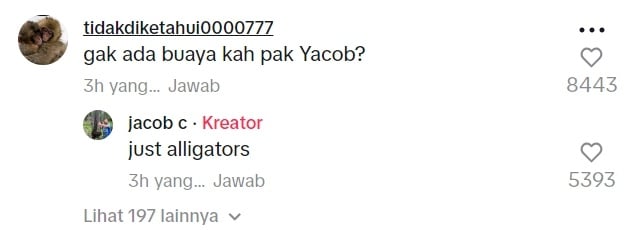 Jawaban kocak Jacob Cortez, nelayan bule asal AS yang viral. (TikTok/ @jacobcortez1984)