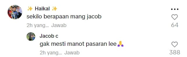 Jawaban kocak Jacob Cortez, nelayan bule asal AS yang viral. (TikTok/ @jacobcortez1984)