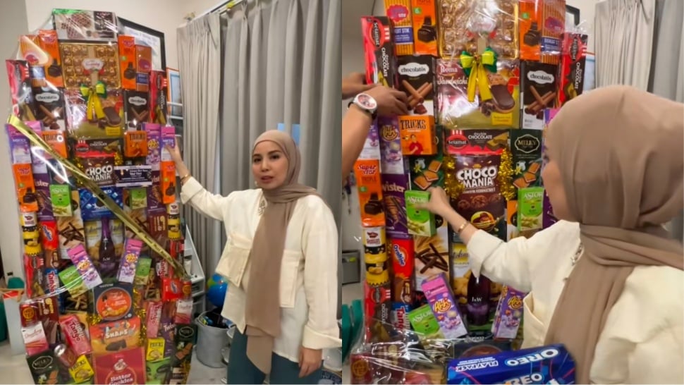 Tya Ariestya Dapat Hampers Lebaran Tinggi Menjulang dari Fitrop (TikTok)