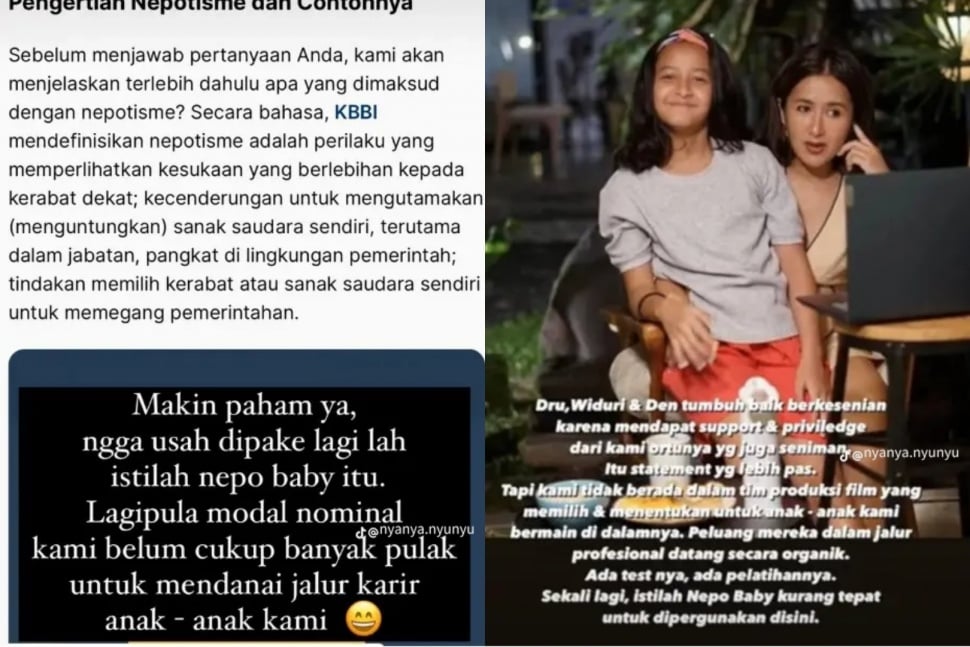 Widi Mulia Beri Pembelaan Widuri Puteri Dituduh Netizen Nepo Baby (Instagram)