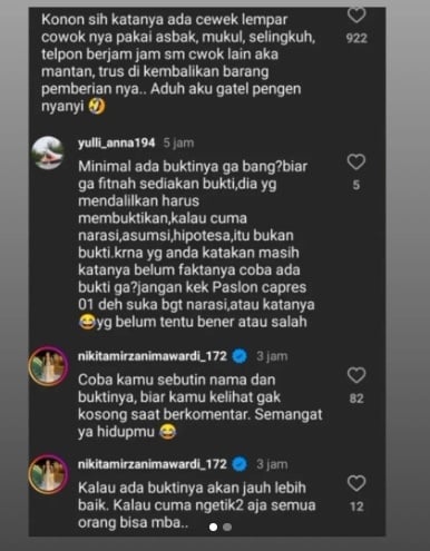 Nikita Mirzani tantang warganet (Instagram)