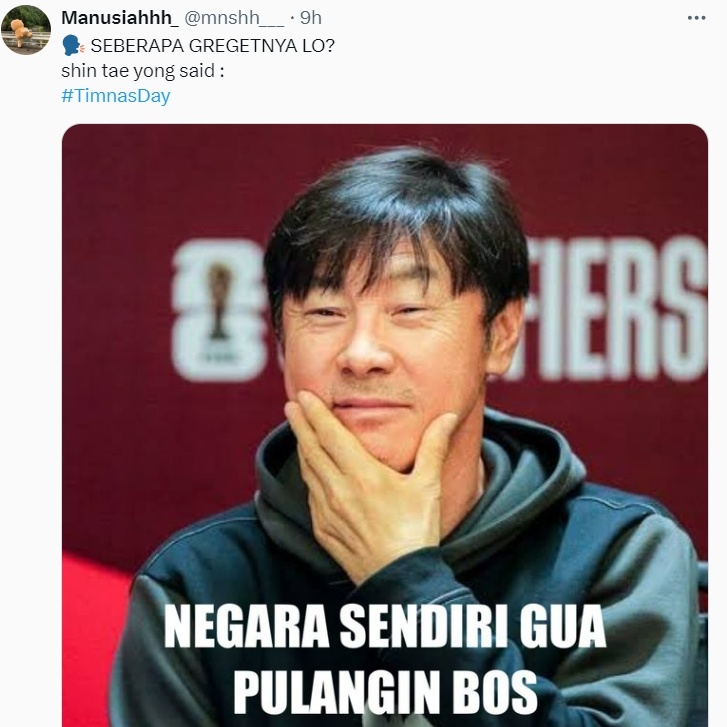 Meme Timnas Indonesia menang atas Korsel di Piala Asia U-23. (X)