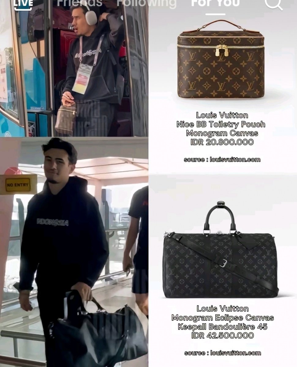 Koleksi Tas Branded Nathan Tjoe-A-On (TikTok/@rrrrroww)