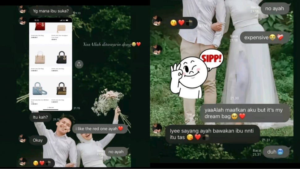 Percakapan Witan Sulaeman Tawari Istri, Rismahani Tas Branded Saat Berada di Paris (Instagram)