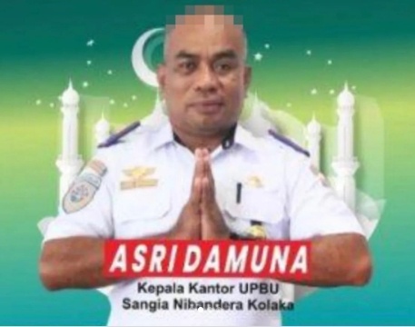 Kepala Kantor Unit Penyelenggara Bandar Udara (UPB Sangia Nibandera Kolaka Sulawesi Tenggara, Asri Damuna. (tangkapan layar/ist)
