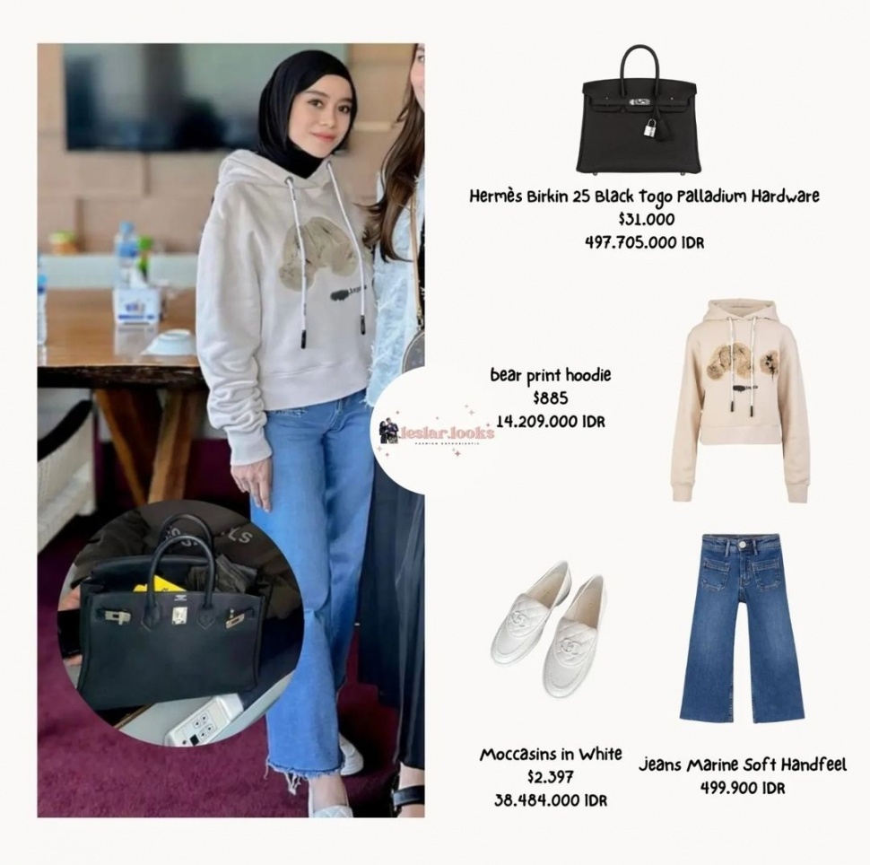 OOTD bandara Rizky Billar dan Lesti Kejora. (Instagram)