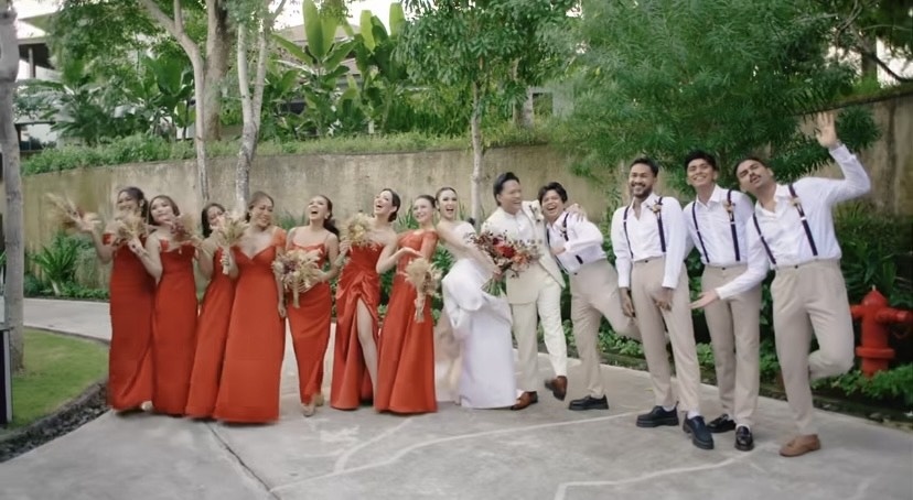 Potret Resepsi Pernikahan Rizky Febian dan Mahalini di Bali. (Dok. Instagram/The Bride Story)