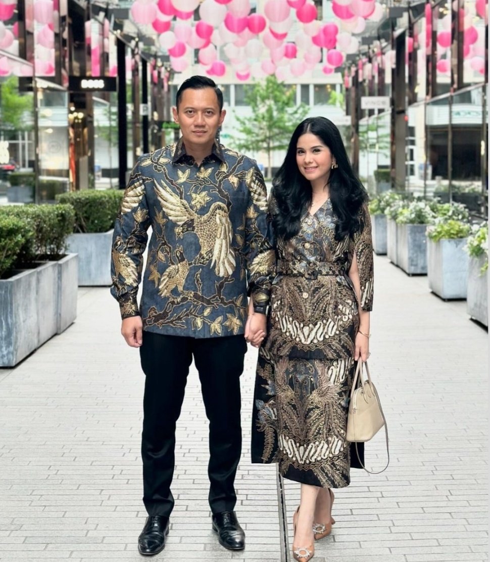 Potret Annisa Pohan dan AHY Kenakan Batik di Amerika Serikat (Instagram)