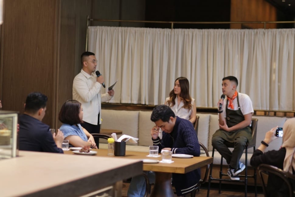 Chief Wiem dan Marketing Director Lifestyle Ismaya Group, Arlene Yuwono dalam konferensi pers peluncuran BAKU, di SCBD, Jakarta Selatan. (Dok: Ist)