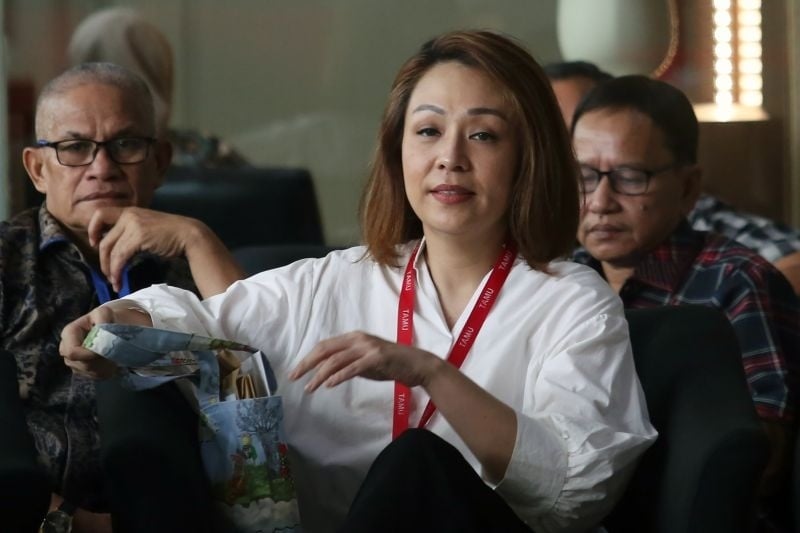 Arsip foto - Mantan istri Dirut PT Taspen Antonius Nicholas Stephanus Kosasih, Rina Lauwy, tiba di Gedung Merah Putih KPK, Jakarta, Jumat (1/9/2023). ANTARA FOTO/Muhammad Iqbal/tom
