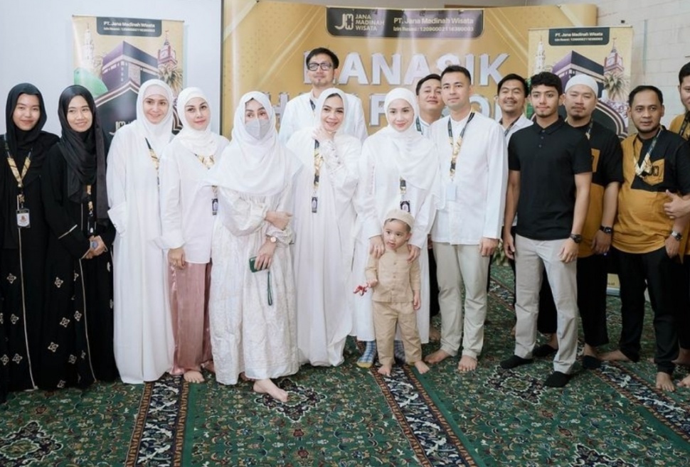 Momen Raffi Ahmad dan Rombongan RANS Family Ikuti Manasik Haji (Instagram)