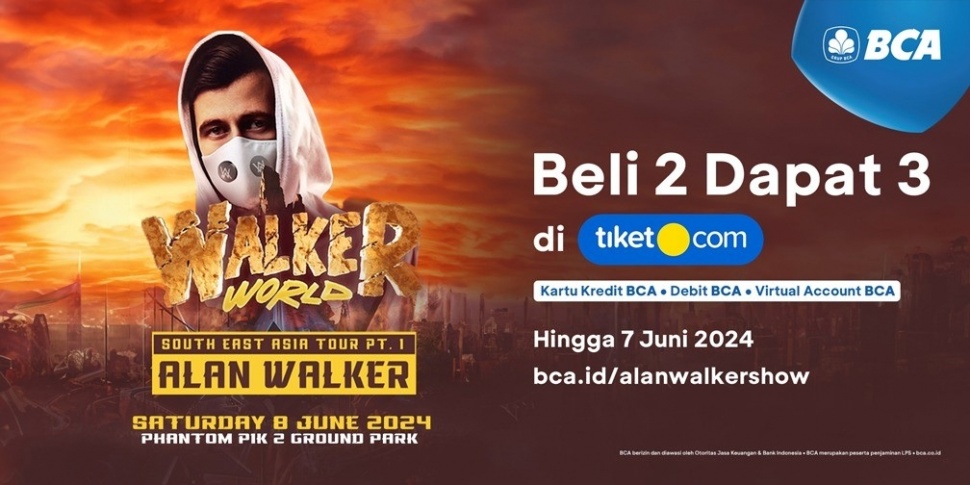 Program BCA Beli 2 Dapat 3 di tiket.com.