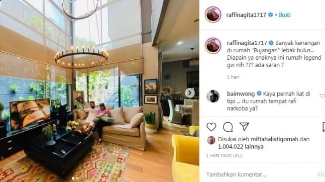 Rumah lawas Raffi Ahmad (Instagram)