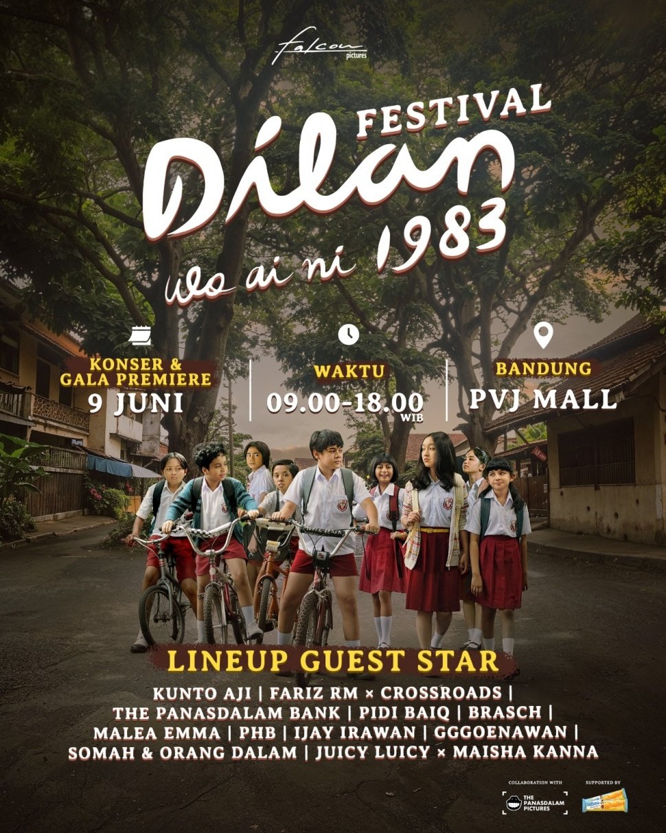 Festival Dilan 1983: Wo Ai Ni yang akan berlangsung di PVJ Mall, Bandung pada 9 Juni 2024. [Instagram]