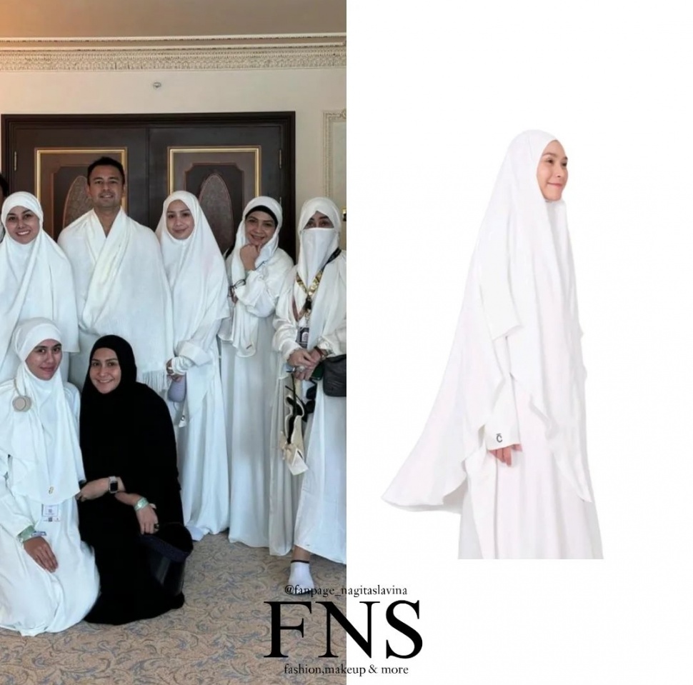 Rekomendasi Khimar yang Dikenakan Nagita Slavina Selama Ibadah Haji (Instagram/@fanpage_nagitaslavina)