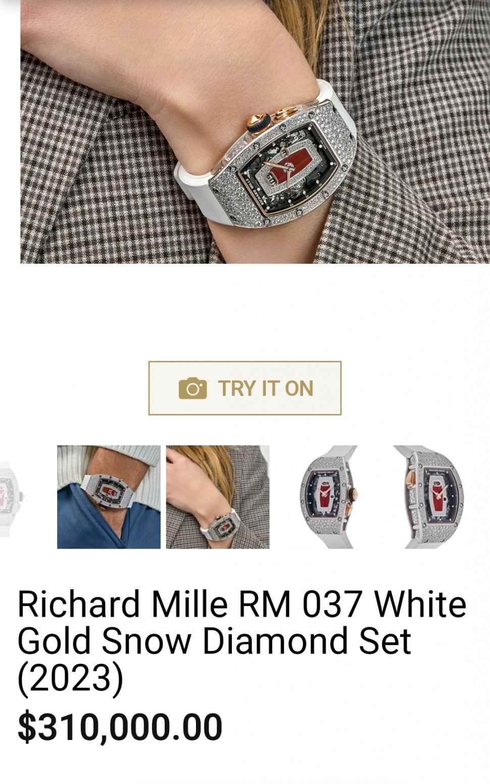 Jam Tangan Mewah Richard Mille RM 037 yang Diduga Milik Syahrini (Dok. Wrist Aficionado)