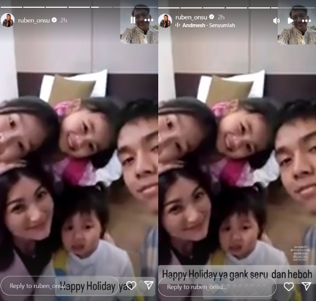 Ruben Onsu video call Sarwendah (Instagram)