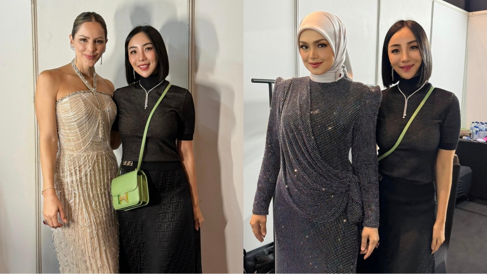 Katherine McPhee dan Siti Nurhaliza di Konser Hitman Returns di ICE BSD, Tangerang Selatan (Dok. Istimewa)