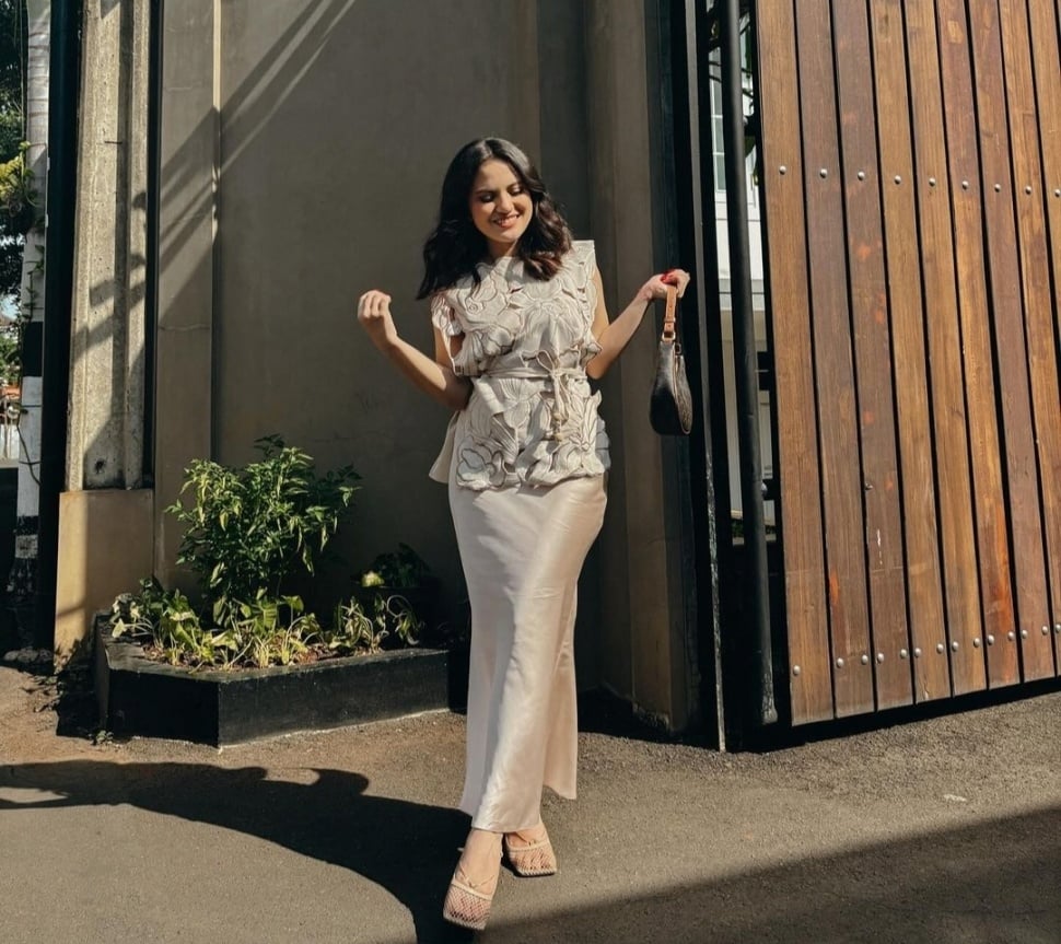 OOTD Marsha Aruan ke Acara Lamaran Thariq dan Aaliyah (Instagram)