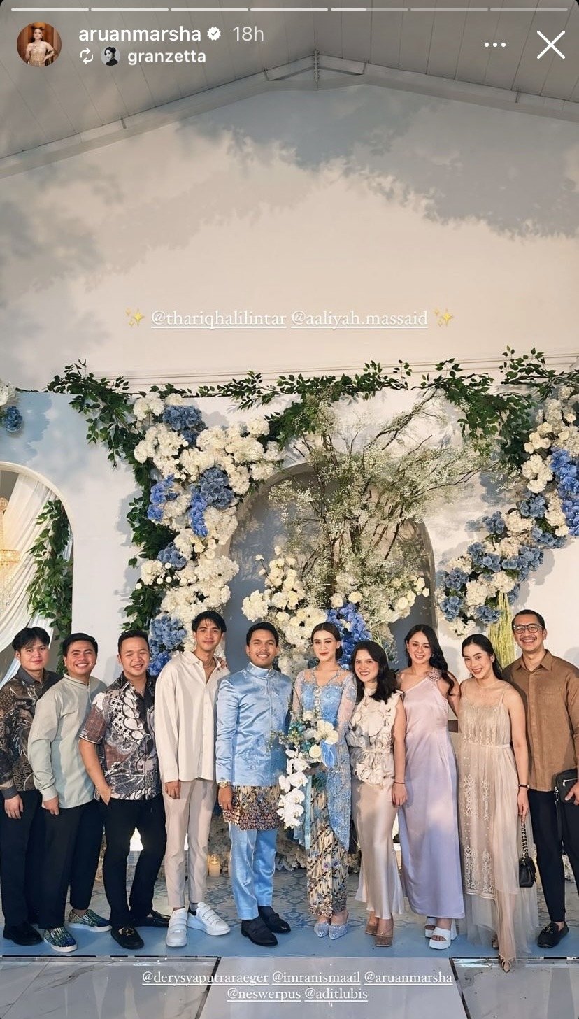 Deretan Artis yang Hadir Acara Tunangan Aaliyah Massaid dan Thariq Halilintar. (Instagram)