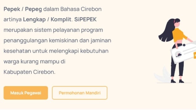 Aplikasi SiPEPEK Cirebon (sipepek.cirebonkab.go.id)