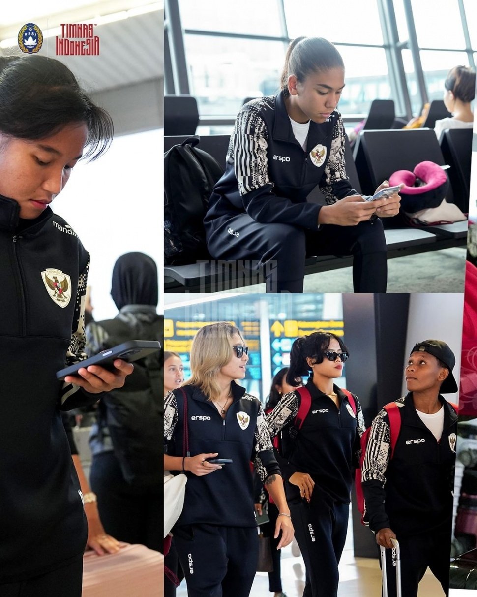 Potret Cantik Timnas Indonesia Putri Tiba di Hong Kong Jelang Laga Uji Coba (@timnas.indonesia)