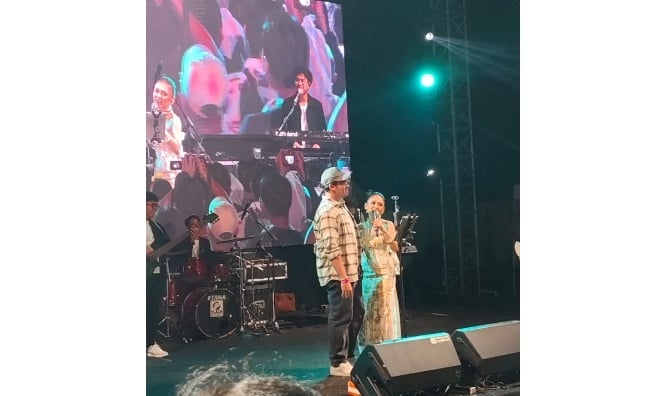 Yuni Shara di Prambanan Jazz 2024 (Suara.com/Maharani)