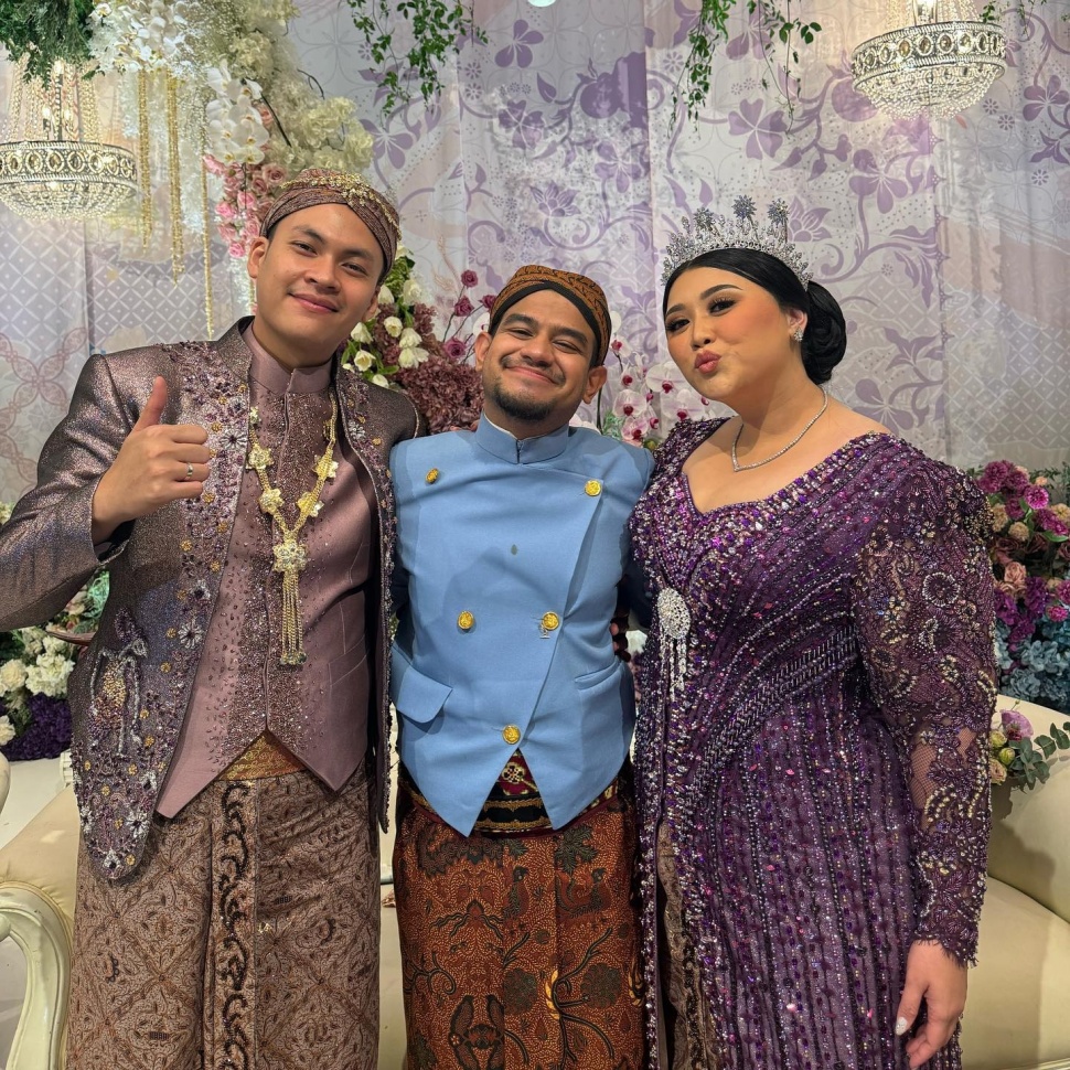 Fadil Jaidi di pernikahan Clarissa Putri (instagram/fadiljaidi)