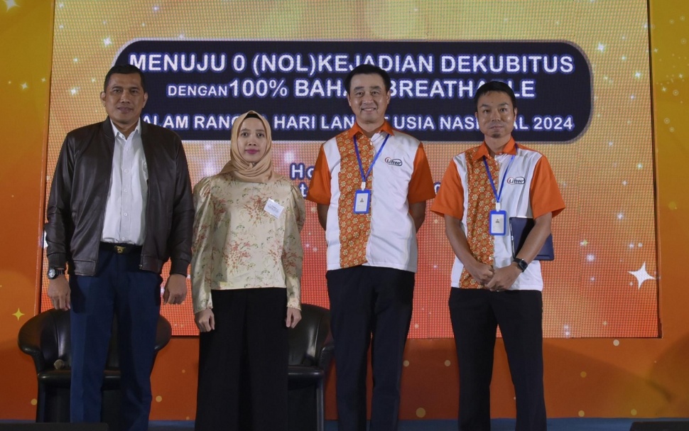 Memeringati Hari Lanjut Usia Nasional 2024,  PT Uni-Charm Indonesia Tbk, meluncurkan popok dewasa 100% bahan breathable (bersirkulasi) &ldquo;Lifree Popok Perekat&rdquo; di Jakarta, Rabu (29/5/2024). (Foto: istimewa) 