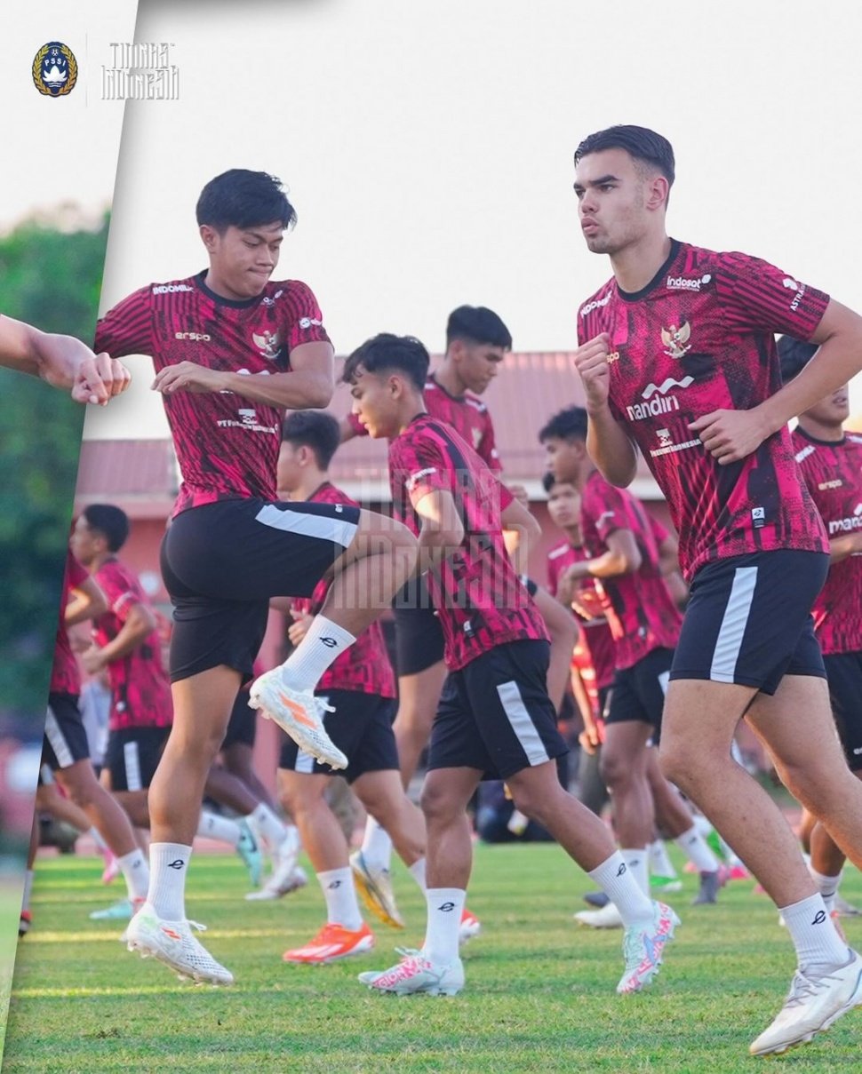 Latihan Timnas Indonesia U-19 untuk Piala AFF U-19 2024 (@Timnas.Indonesia)