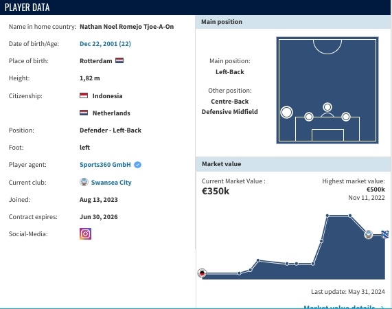 Data profil Nathan Tjoe-A-On (transfermarket)