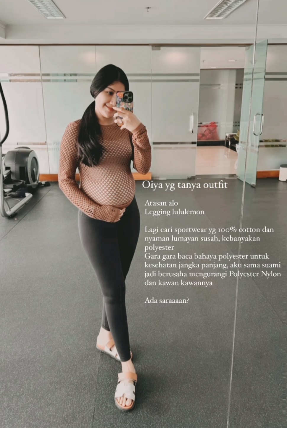 Erina Gudono Beberkan Outfit Yoga (Instagram)