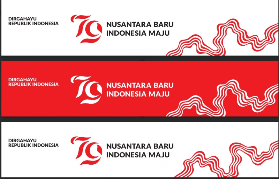 Link download banner dan umbul-umbul HUT Kemerdekaan RI ke-79 pada 17 Agusutus 2024. (Dok. Kemsetneg)