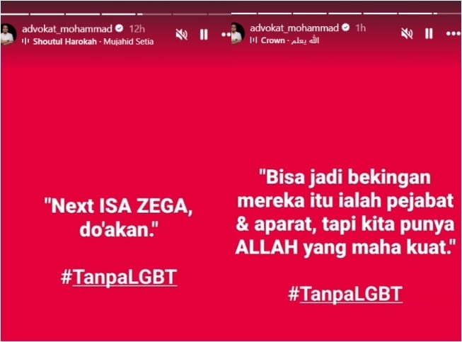 Muhammad Rizky Abdullah berencana melaporkan Isa Zega (Instagram)