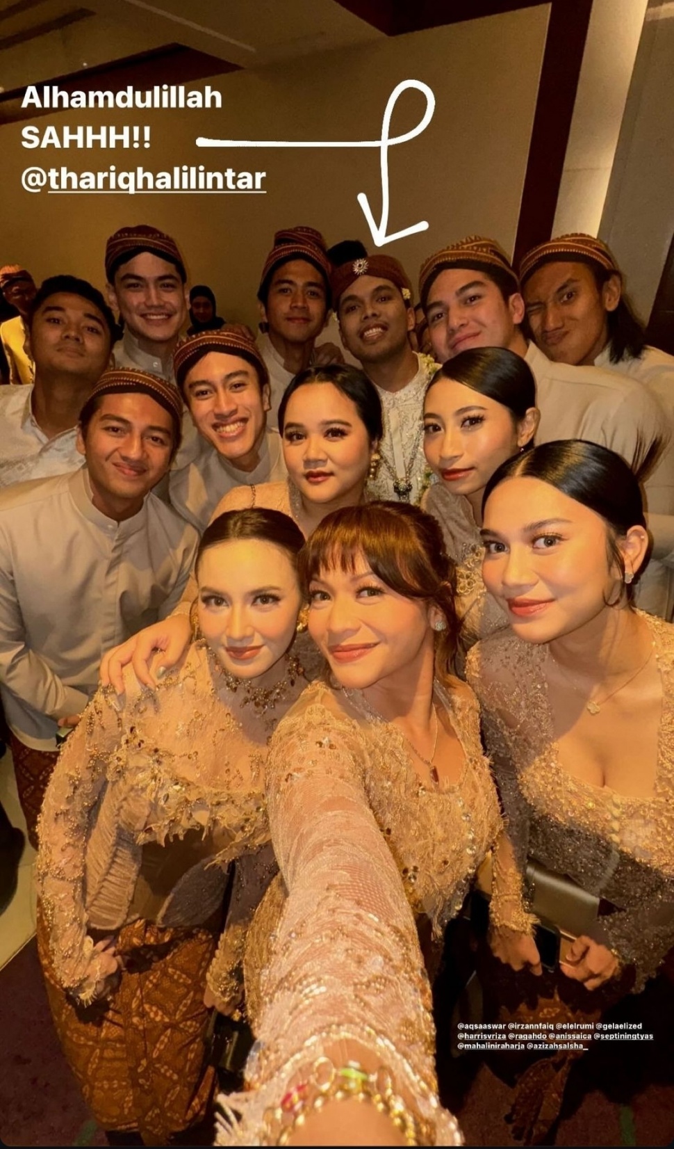 Bridesmaid dan Groomsmen Pernikahan Aaliyah Massaid dan Thariq Halilintar (Instagram)