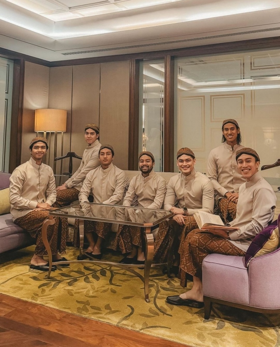 Groomsmen Pernikahan Aaliyah Massaid dan Thariq Halilintar (Instagram)