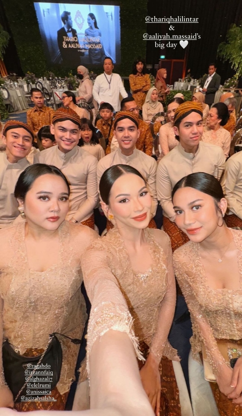 Bridesmaid Pernikahan Aaliyah Massaid dan Thariq Halilintar (Instagram)