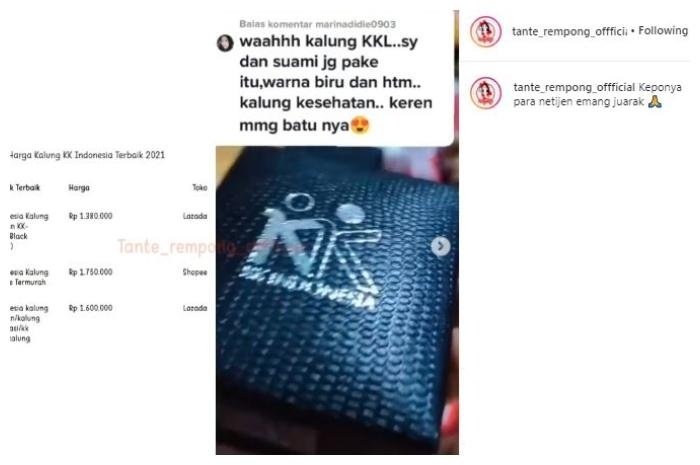 Tangkapan layar souvenir pernikahan Atta Halilintar dan Aurel Hermansyah. (Instagram/@tante_rempong_official)