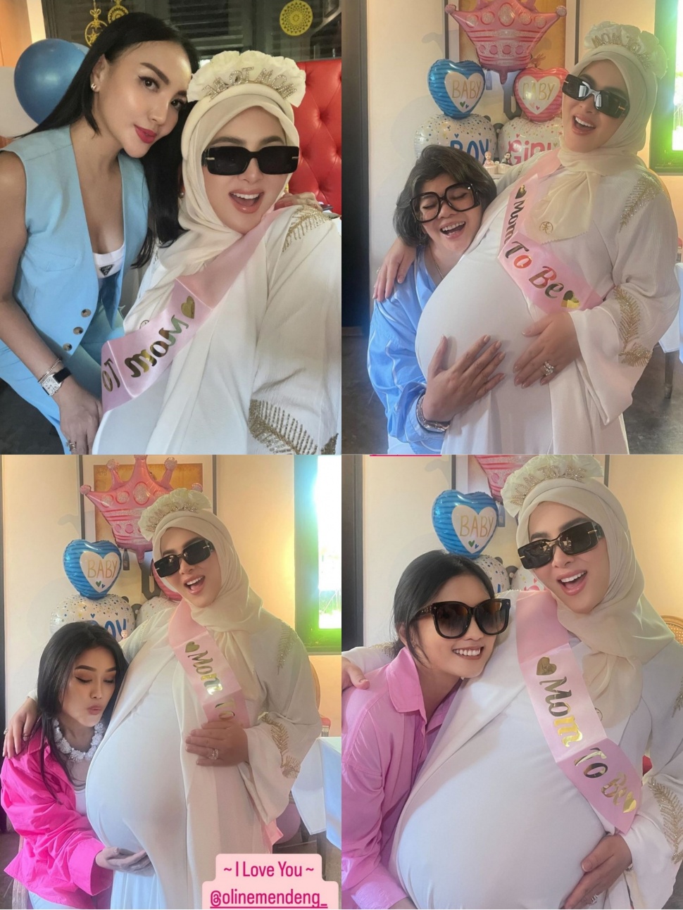 Foto Baby Shower Syahrini yang Dinilai Sederhana (Instagram)