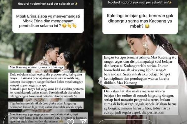 Erina Gudono menceritakan perjuangannya keterima S2 (Instagram/erinagudono)